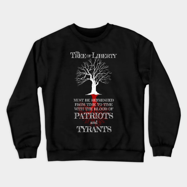 Tree Of Liberty Design Crewneck Sweatshirt by HellwoodOutfitters